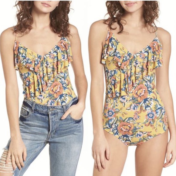 BP Floral Bodysuit - Picture 1 of 4